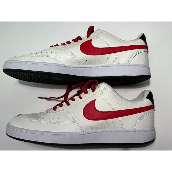 Size 11.5 - Nike Court Vision Low Sail University Red 2021 - Picture 2 of 7